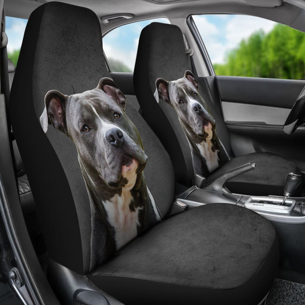 Amazing Pit Bull Dog Print Car Seat Covers