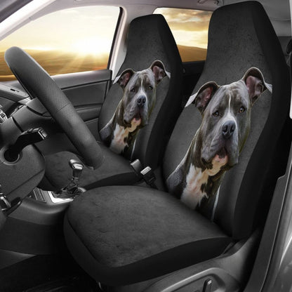 Amazing Pit Bull Dog Print Car Seat Covers