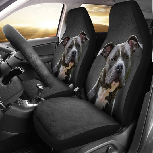 Amazing Pit Bull Dog Print Car Seat Covers