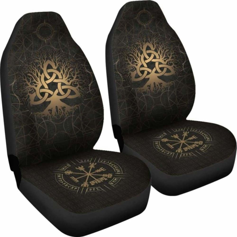Viking Tree Of Life Vegvisir Car Seat Covers