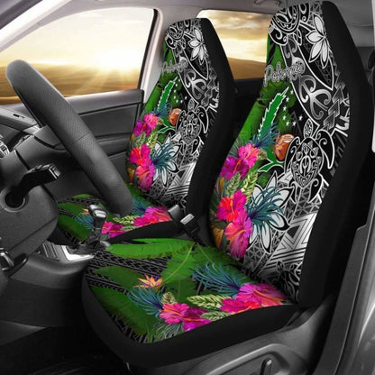 Pohnpei Car Seat Covers - Turtle Plumeria Banana Leaf - Amazing