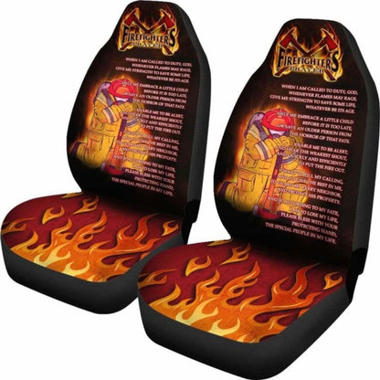 Firefighter'S Prayer Car Seat Covers