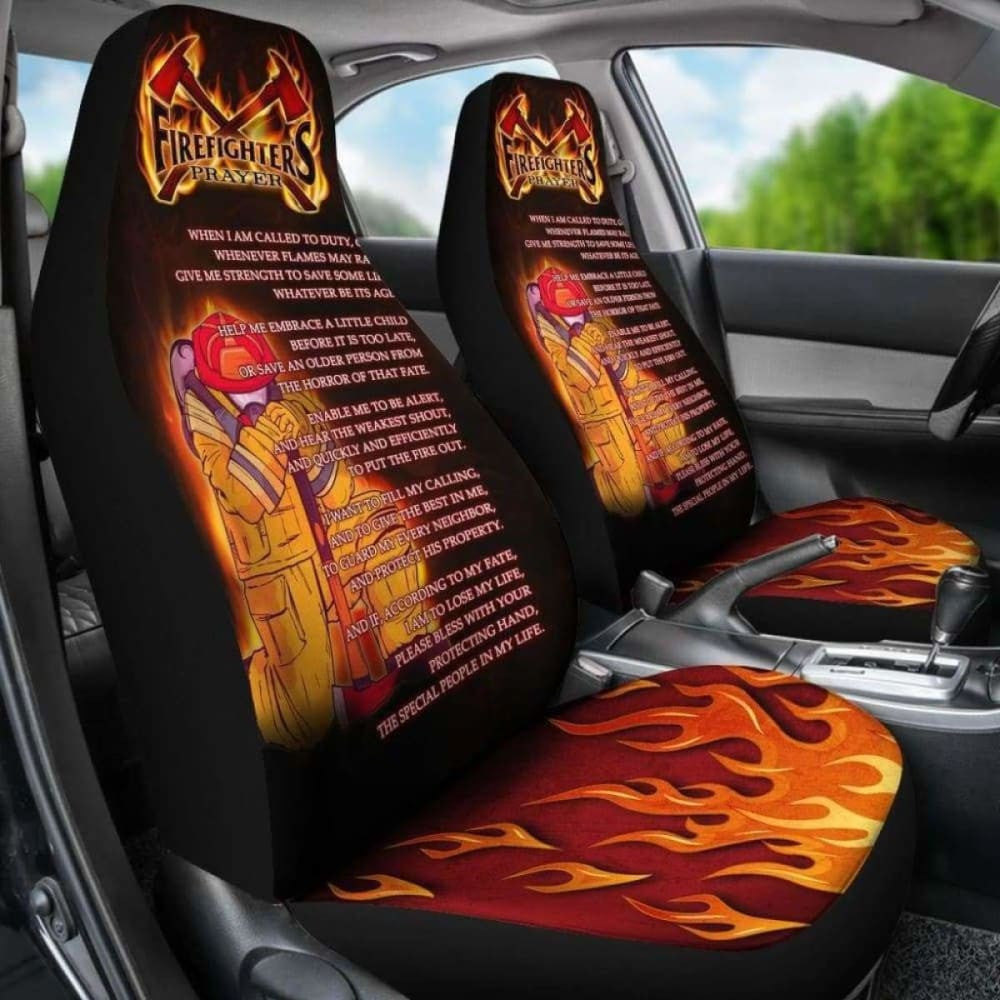 Firefighter'S Prayer Car Seat Covers