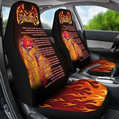 Firefighter'S Prayer Car Seat Covers