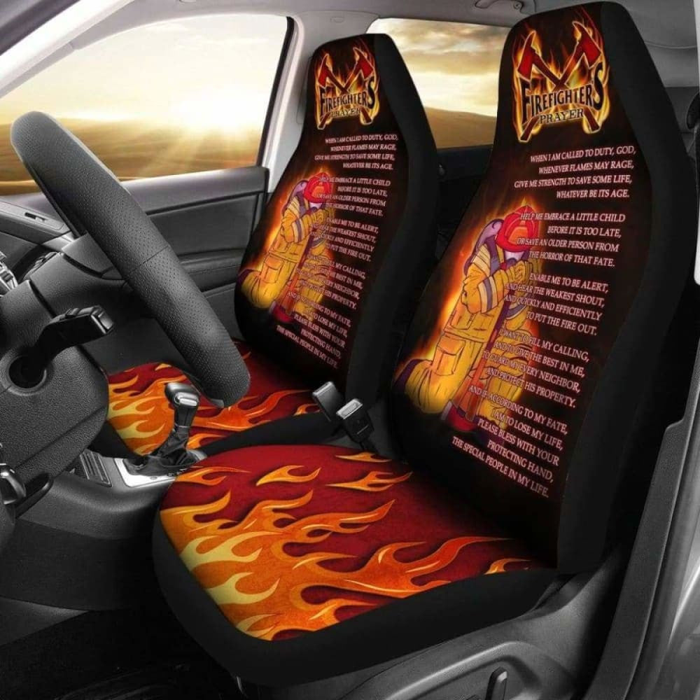 Firefighter'S Prayer Car Seat Covers