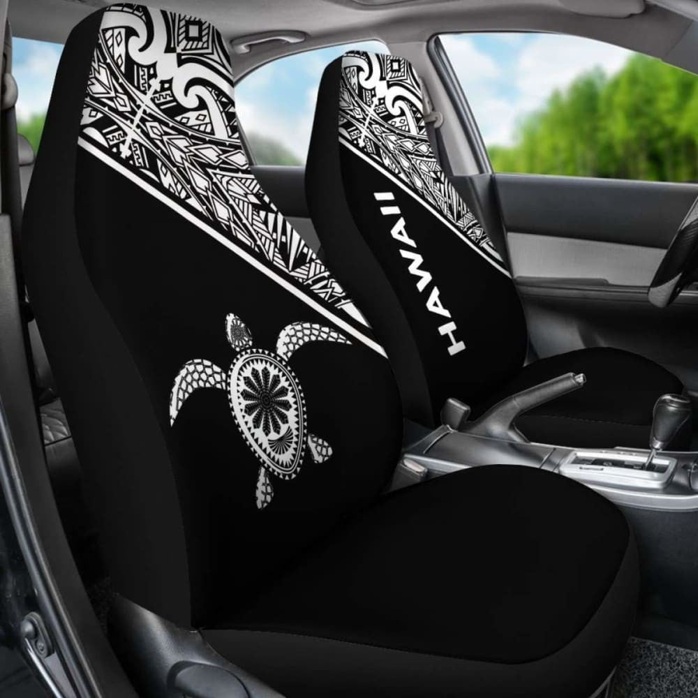 Polynesian Hawaii Turtle Car Seat Covers Curve Black New