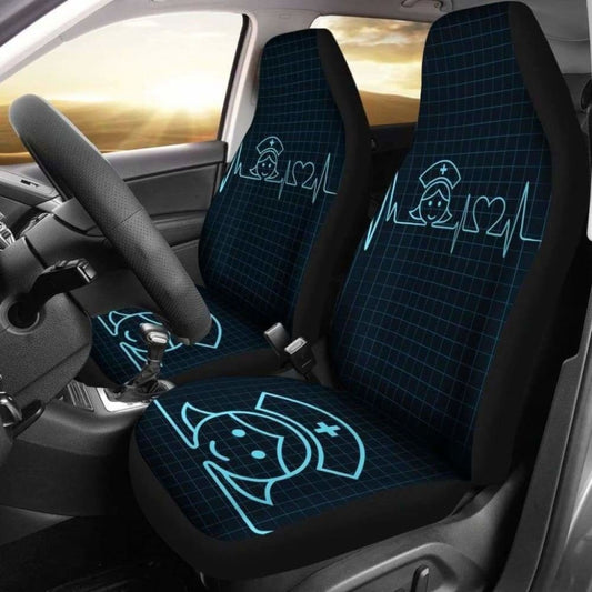 Nurse Heart Beat Car Seat Cover