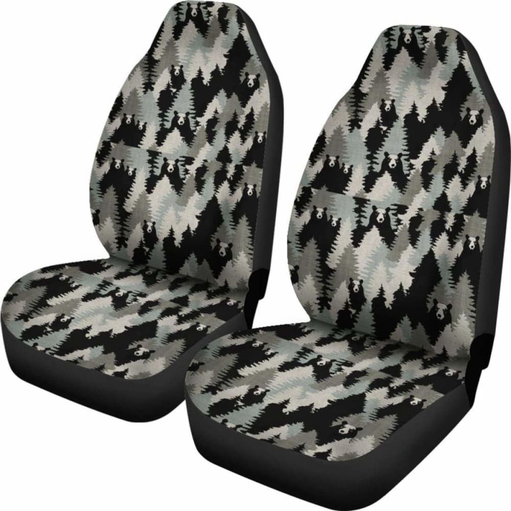 Camo Car Seat Cover Bear Hunting