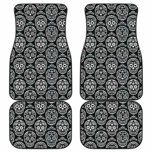 Set Pcs Sugar Skull Car Mats