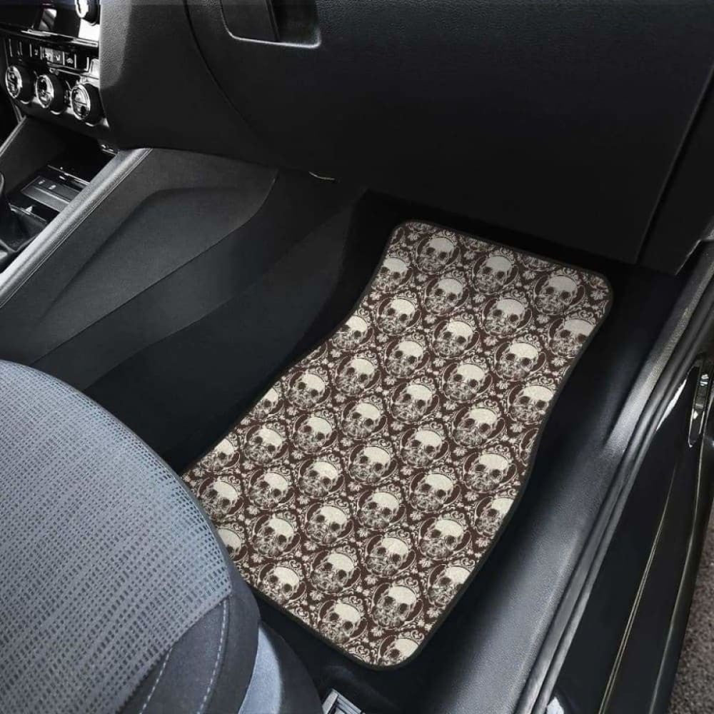 Set Pcs Sugar Skull Day Of The Dead Car Mats