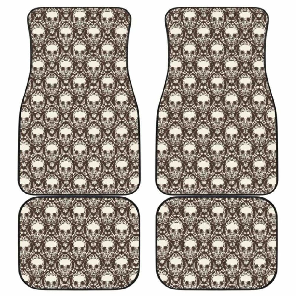 Set Pcs Sugar Skull Day Of The Dead Car Mats