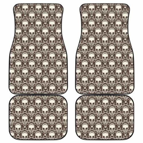 Set Pcs Sugar Skull Day Of The Dead Car Mats