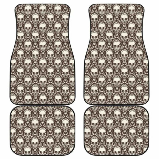 Set Pcs Sugar Skull Day Of The Dead Car Mats