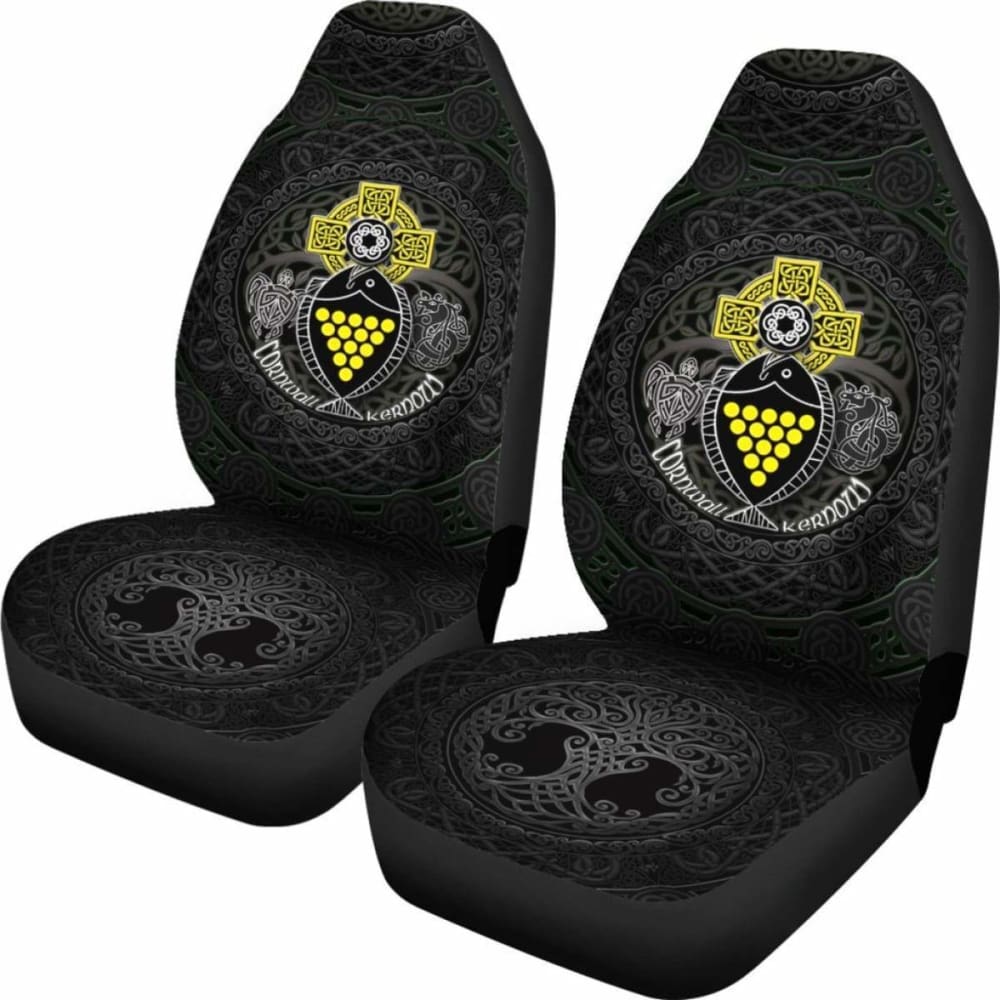 Cornwall Fish With Celtic Cross Car Seat Covers  -