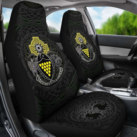 Cornwall Fish With Celtic Cross Car Seat Covers  -