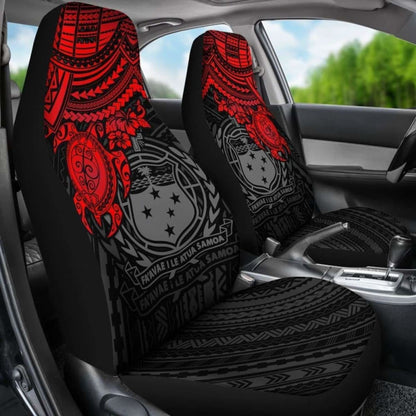 Samoa Polynesian Car Seat Covers - Red Turtle - Amazing
