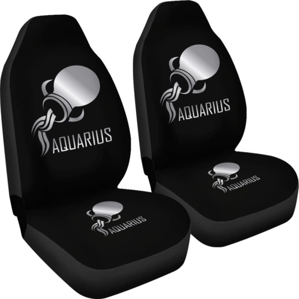 Zodiac Aquarius Chrome Seat Cover -