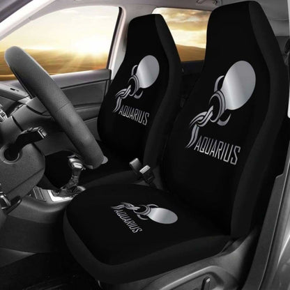 Zodiac Aquarius Chrome Seat Cover -