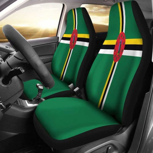 Dominica Flag Car Seat Cover Awesome