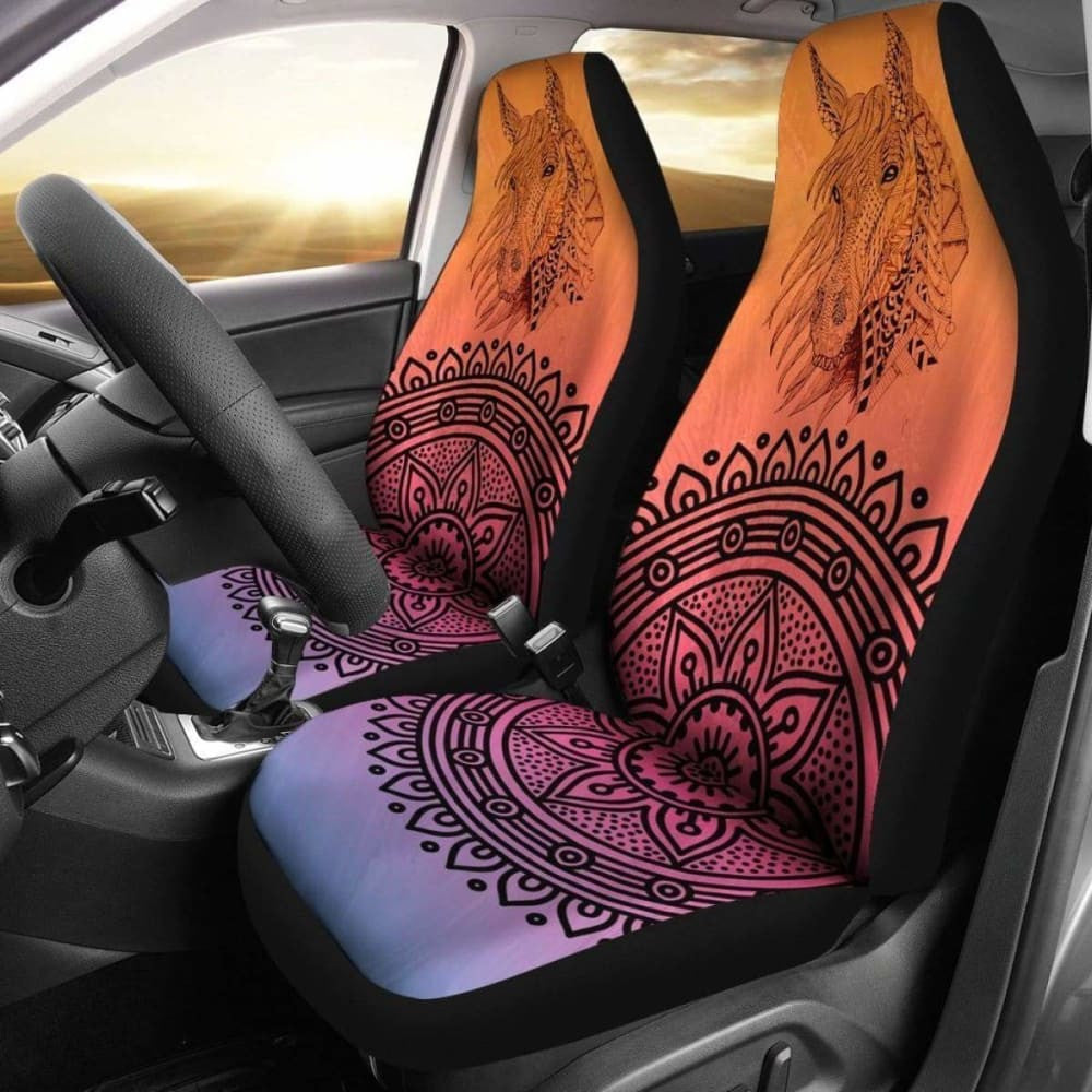 Floral Horse Car Seat Covers