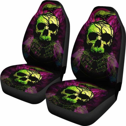 Set Of Skull Car Seat Covers