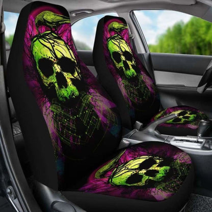 Set Of Skull Car Seat Covers