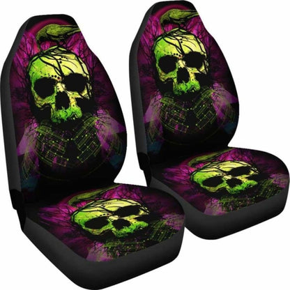 Set Of Skull Car Seat Covers