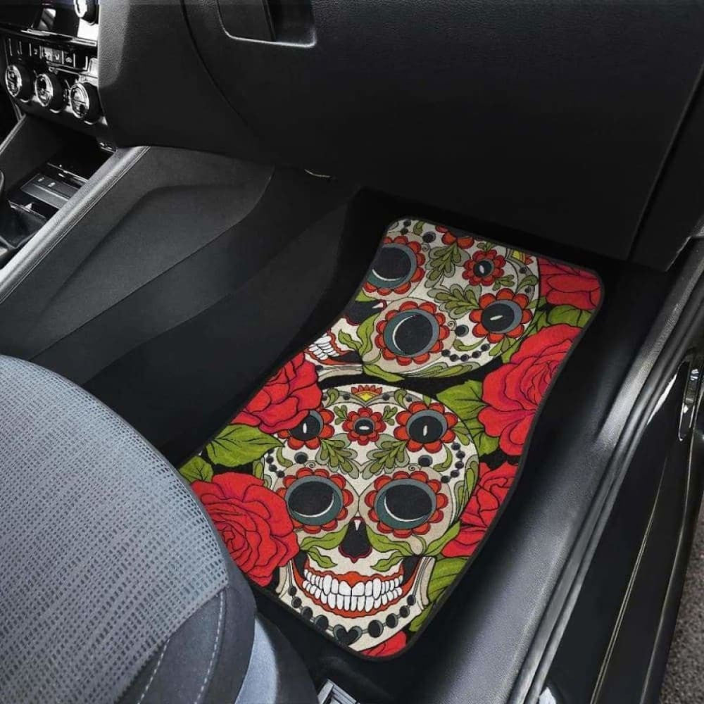 Set Of Pcs Sugar Skull Car Mats