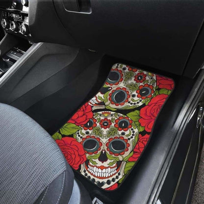 Set Of Pcs Sugar Skull Car Mats