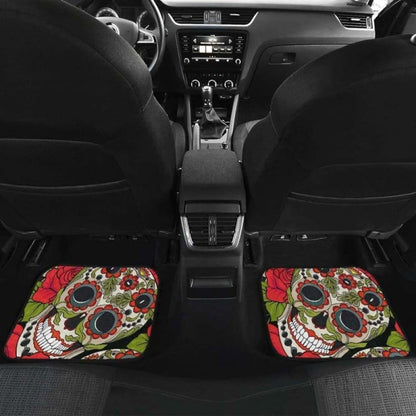 Set Of Pcs Sugar Skull Car Mats