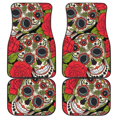 Set Of Pcs Sugar Skull Car Mats