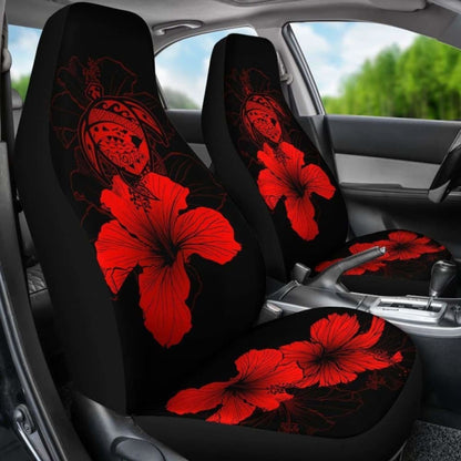 Hawaii Hibiscus Car Seat Cover - Turtle Map - Red - New