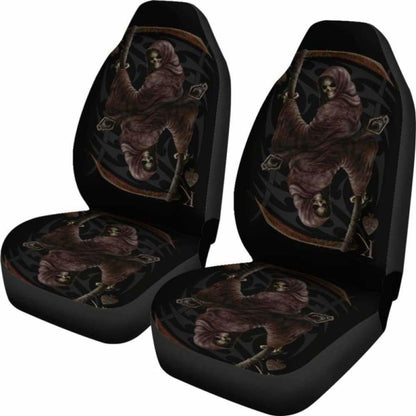 Set Pcs Gothic Skull Car Seat Covers