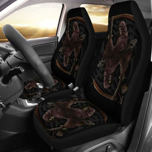 Set Pcs Gothic Skull Car Seat Covers