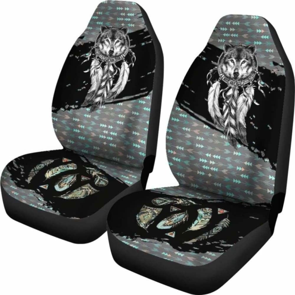 Native Wolf Car Seat Covers