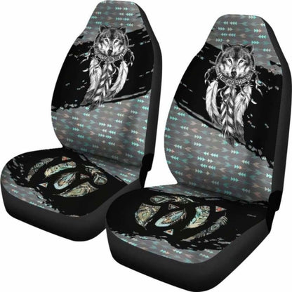 Native Wolf Car Seat Covers