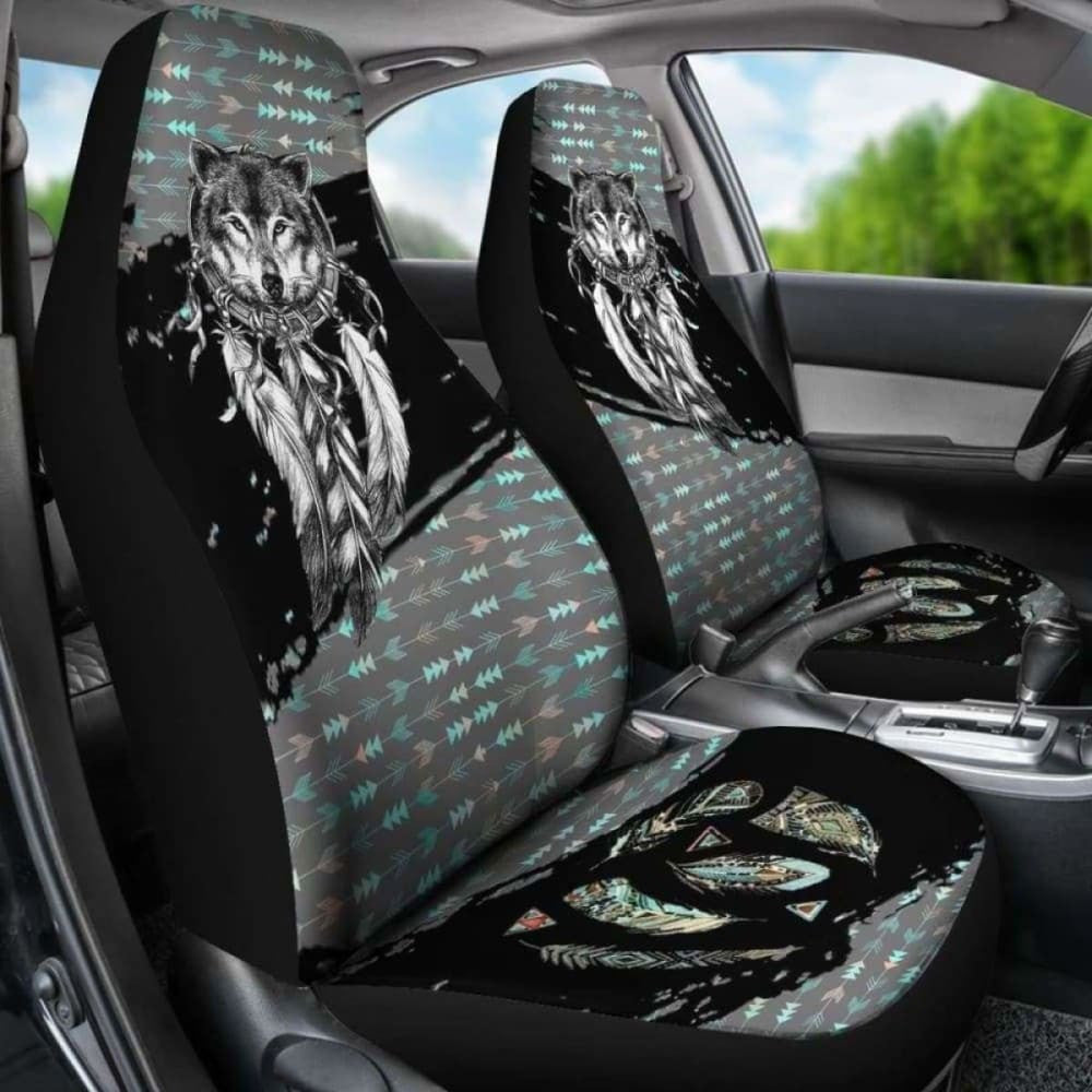 Native Wolf Car Seat Covers