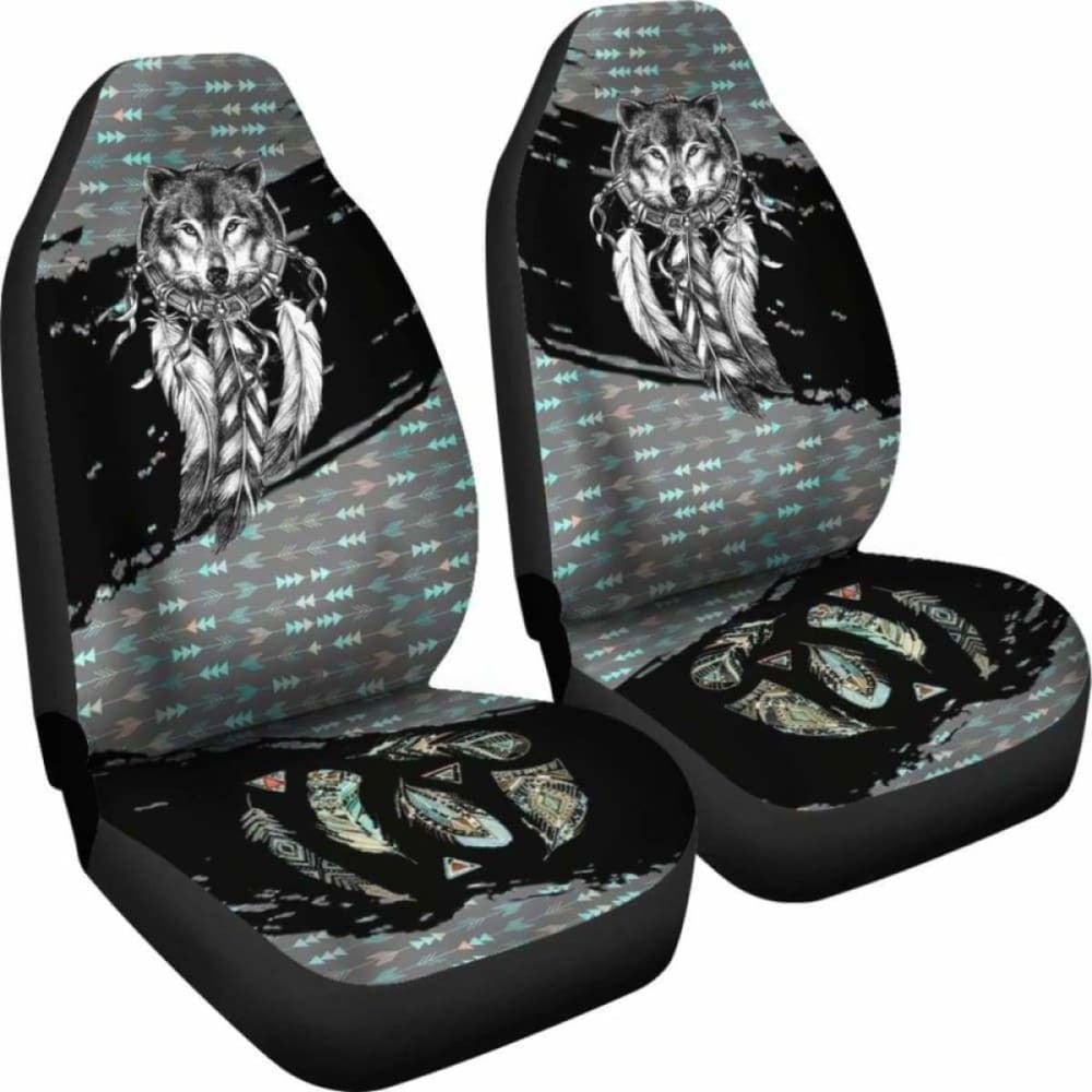 Native Wolf Car Seat Covers