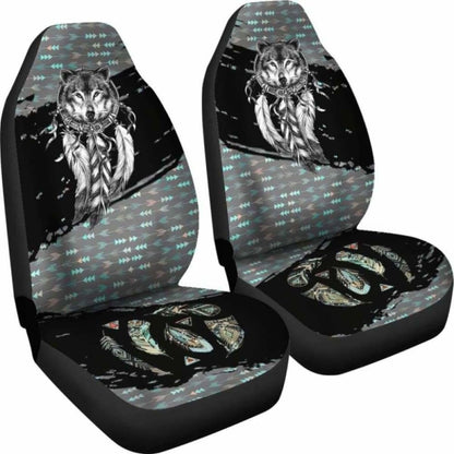 Native Wolf Car Seat Covers