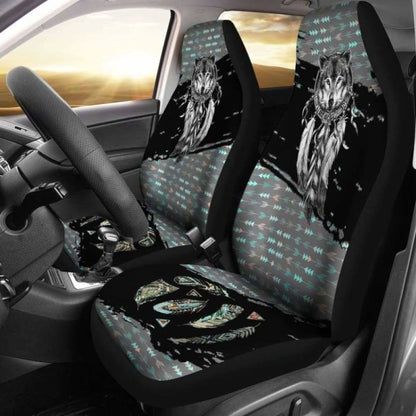 Native Wolf Car Seat Covers