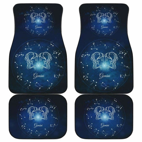 Gemini Zodiac Sign Car Floor Mats Amazing Gift