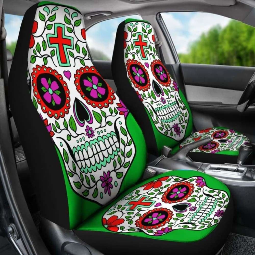 Sugar Skull Car Seat Cover