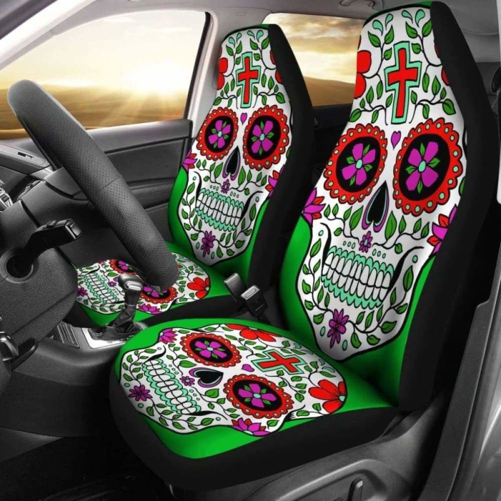 Sugar Skull Car Seat Cover