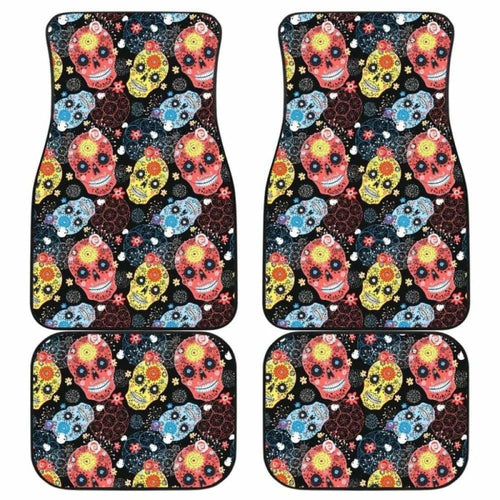 Set Of Pcs Sugar Skull Car Mats