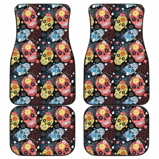 Set Of Pcs Sugar Skull Car Mats
