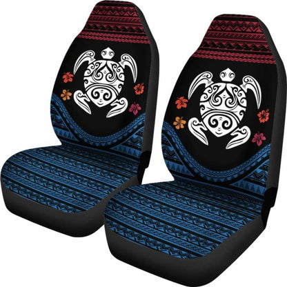Turtle Polynesian Hawaiian Car Seat Covers Set Of