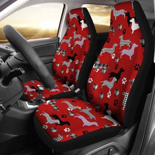 Dachshund Patterns Car Seat Cover