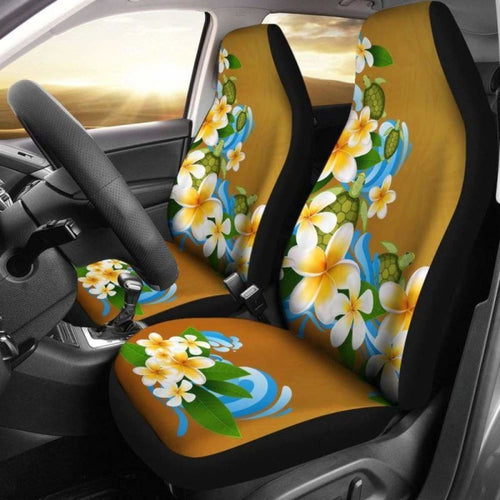 Hawaii Honu Turtle Plumeria Car Seat Covers Awesome