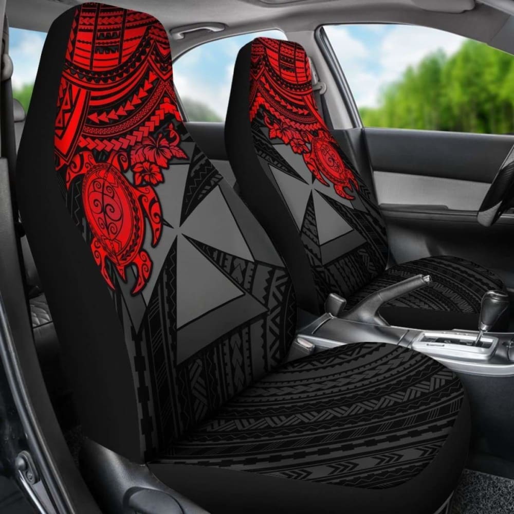 Wallis And Futuna Polynesian Car Seat Covers - Red Turtle - Amazing
