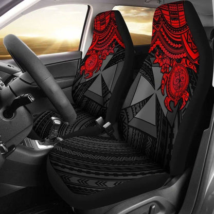 Wallis And Futuna Polynesian Car Seat Covers - Red Turtle - Amazing